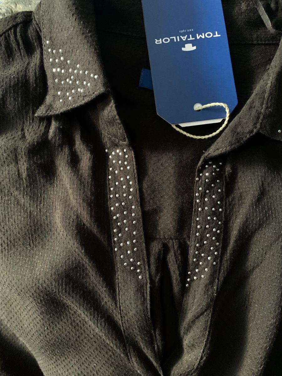 Tom Tailor Blusen: Black shirt Tom Tailor (38) – Neu und originalverpackt aus Zürich von Zurich.Seefeld 2