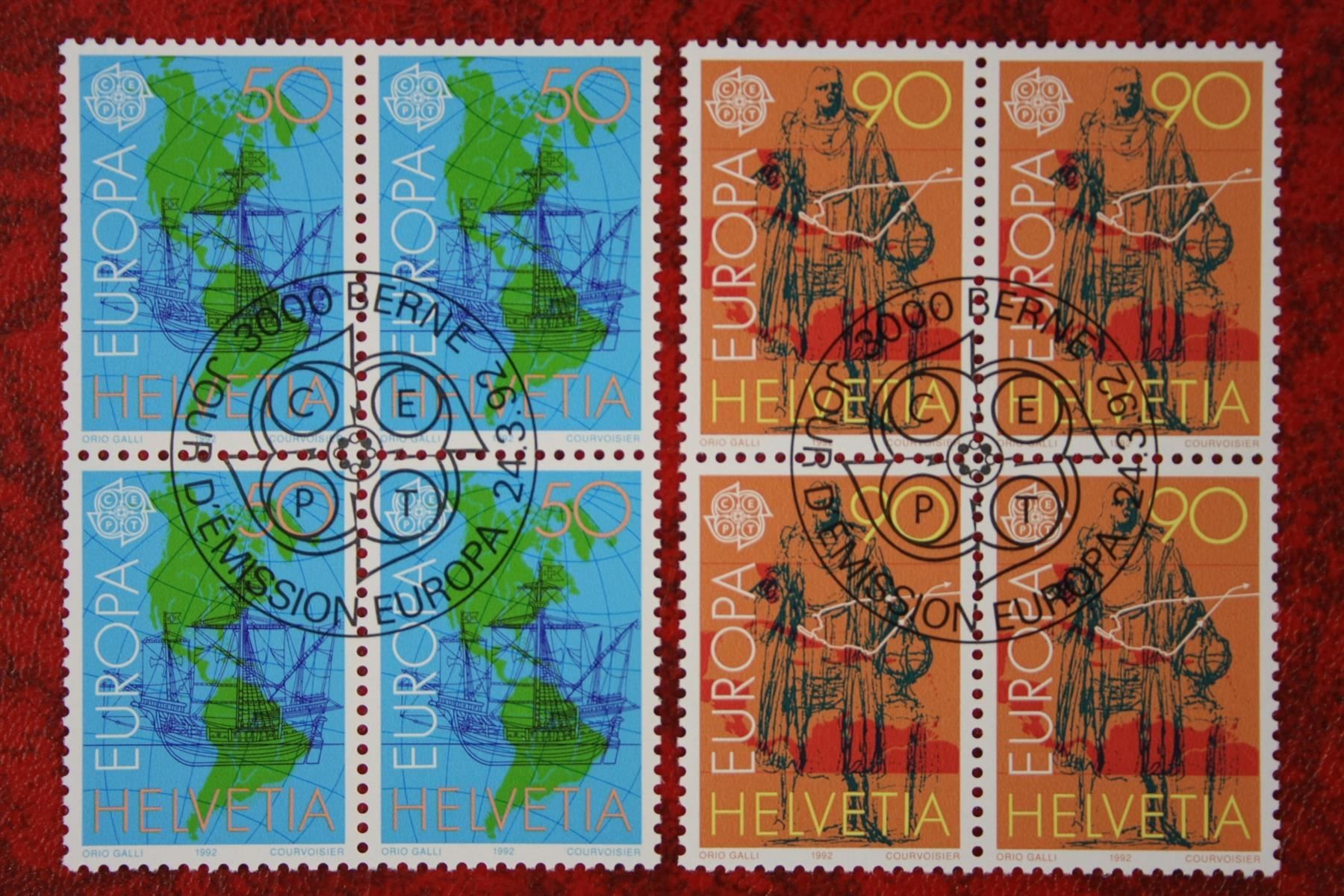 Tous les timbres: 1992:827+828  Et. mit Gummi – Neuf (Voir description) à Deitingen par Lglobi