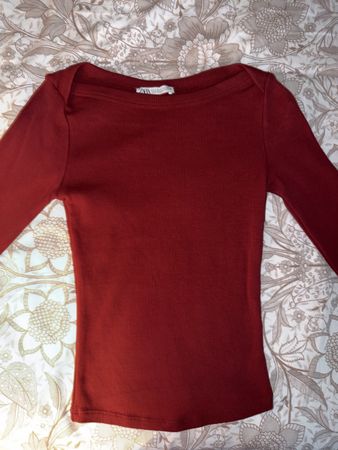 Haut manches longues col bateau ZARA