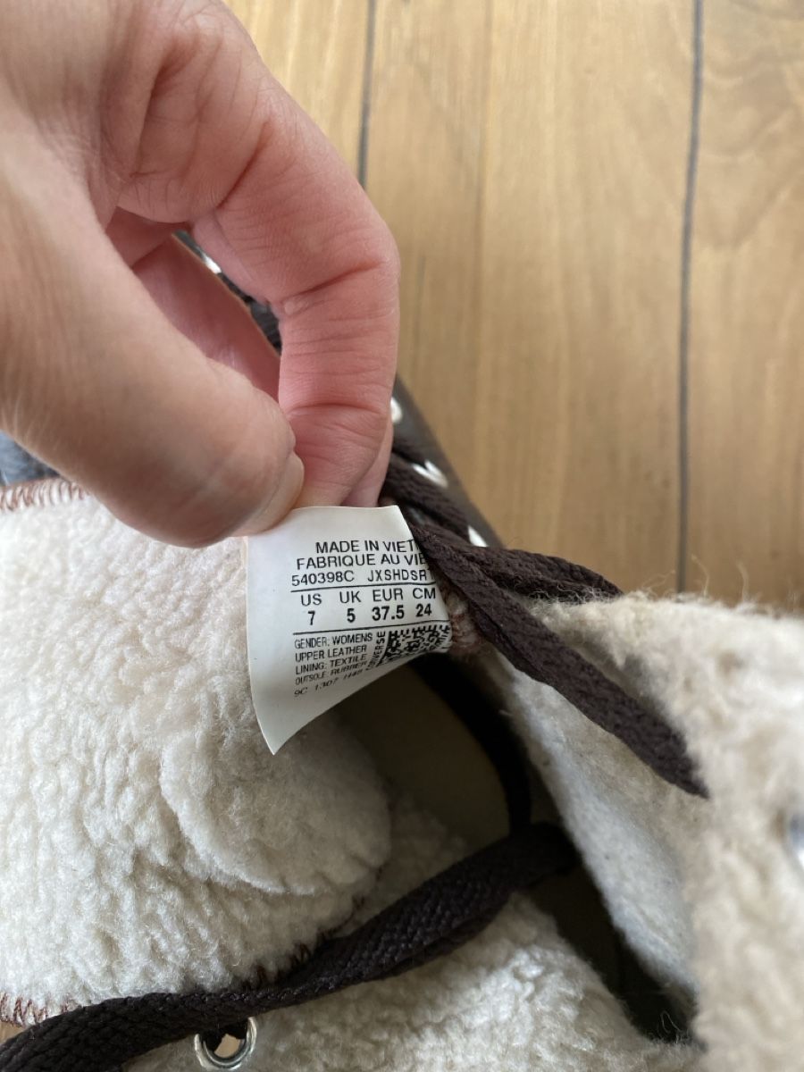 Converse Scarpe da donna: Converse brunes hautes – Usato da Rossemaison venduto da Bird19 5