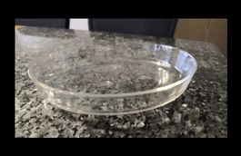 ovale Glas Gratinform klein (Klarglas)