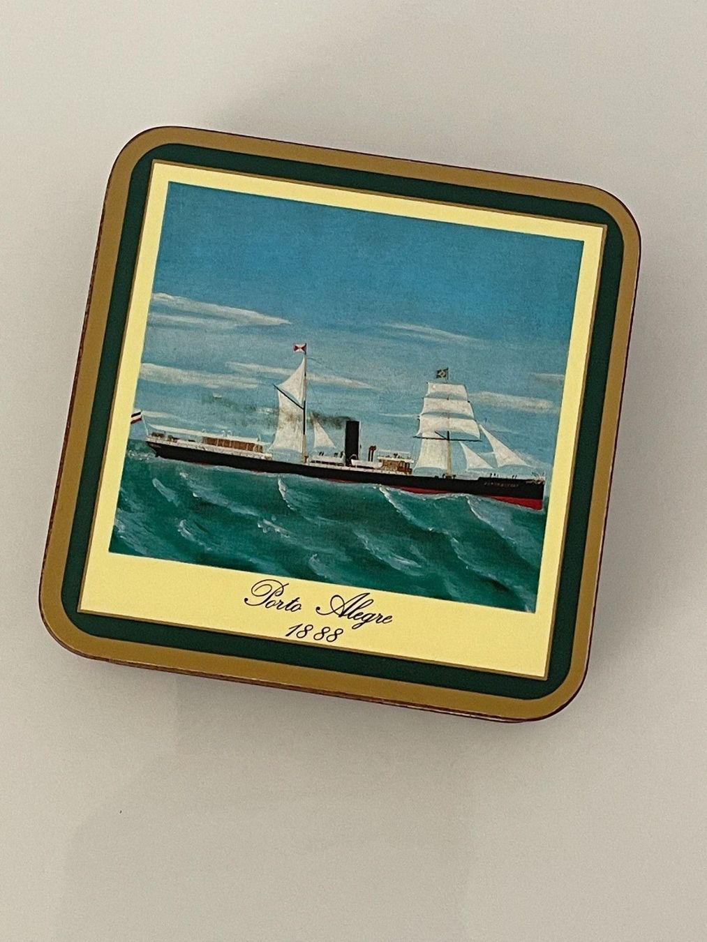 Wandhalterungen: Vintage Set 6x Acrylic Traditional Coasters – Gebraucht aus Jonen von BMWE369 2