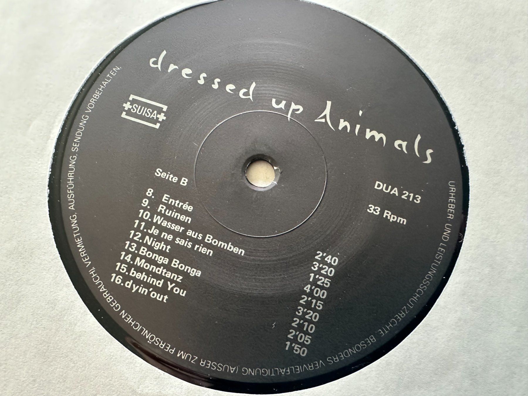 Dischi in vinile: DRESSED UP ANIMALS LP SAME – Usato da Sion venduto da jaipur1401 3