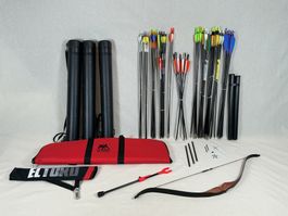 DRAKE Kinder Recurve - Bogen 38″ 10 lbs mit Pfeilen