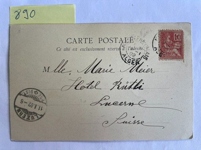 Cartes postales: alte Ansichtskarte Alger Bahnhof, 1902 – D'occasion à Niederwil AG par dahu75 1