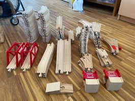 Holzeisenbahn-Set
