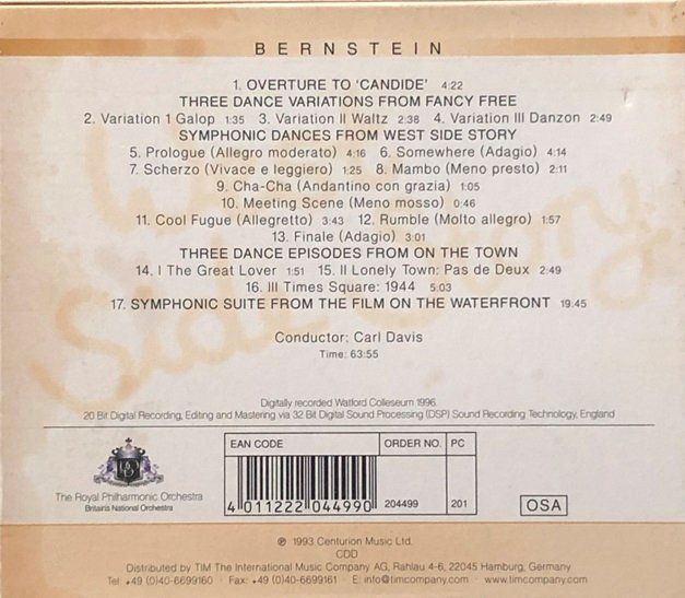 CDs: Bernstein - West Side Story – D'occasion à Grüningen par azulvinyl 1
