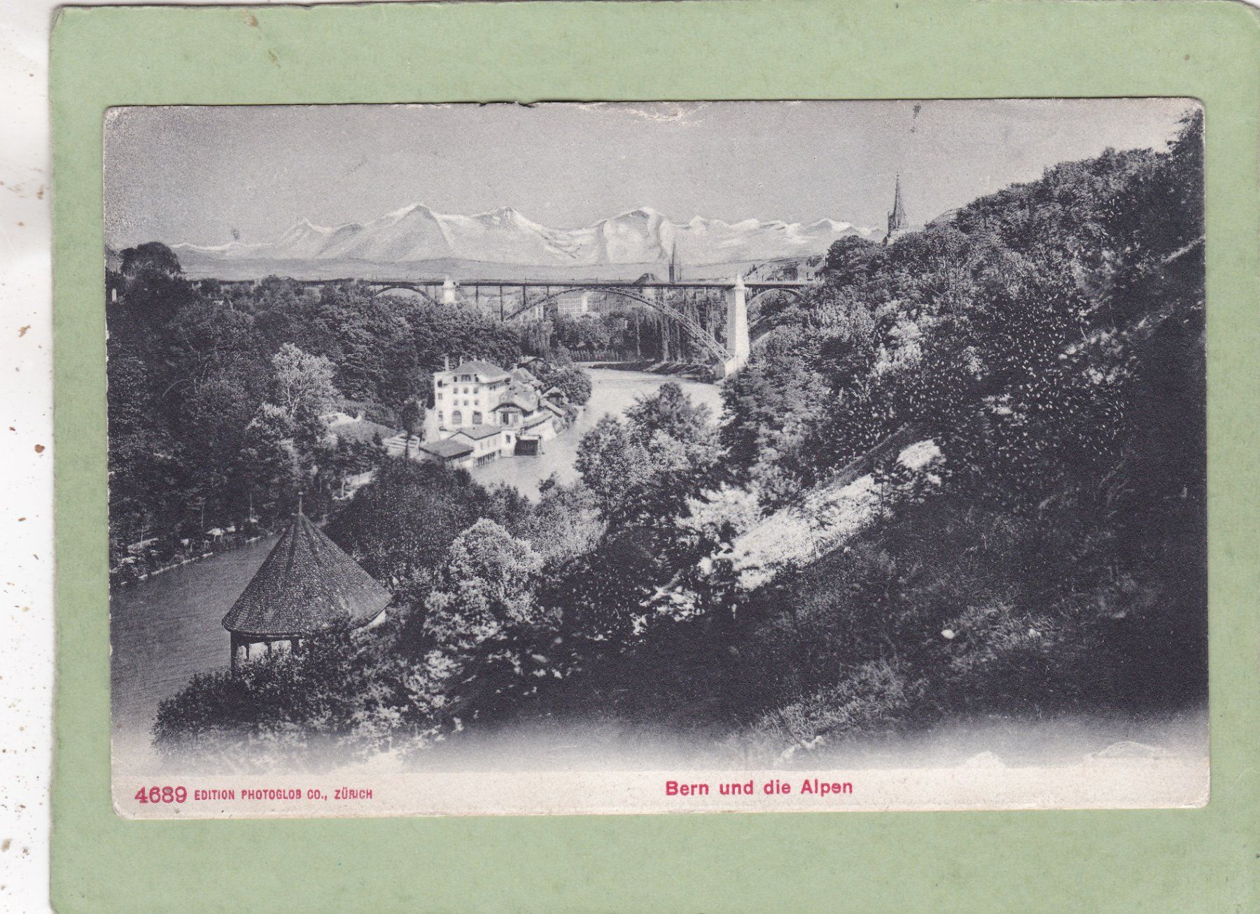 Cartoline postali: Bern und die Alpen 1907 – Usato da Herisau venduto da Lisegrat2008