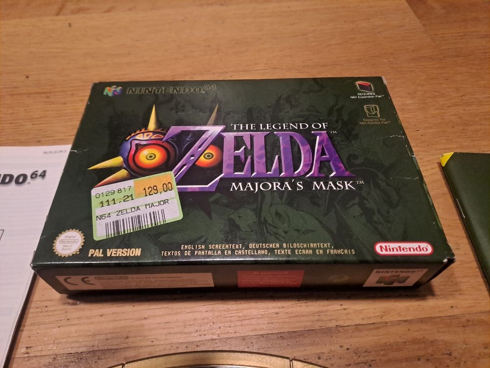 The Legend of Zelda Majoras Mask Nintendo 64 N64 OVP Spiel (Gebraucht ...
