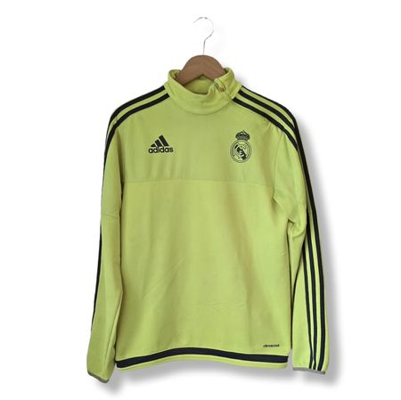 Sweat Adidas Real Madrid jaune fluo taille S 15/16