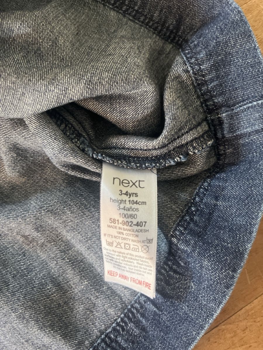 Next Vestiti & Gonne: Next Jeanskleid blau Grösse 104 – Usato da Basel venduto da HugChristine 3