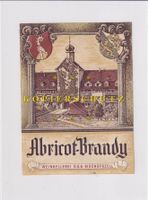 Etikette für Obstbrand - Abricot-Brandy (Bischofszell) /bd