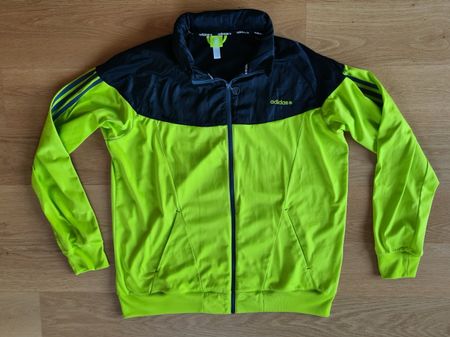 Vintage Adidas Neon Gelb Trainer Jacke