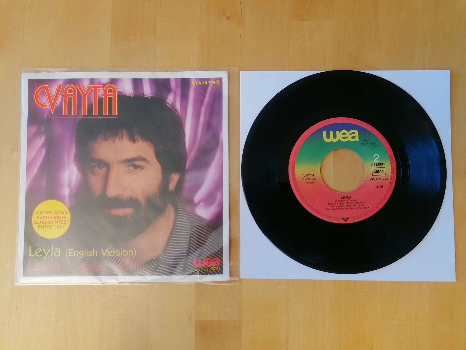 Dischi in vinile: Vayta – Leyla – Usato da Emmenbrücke venduto da lamorak