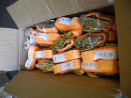 14 Stk. Spanngurt/Spannset mit Rundhaken, 2 T x 4 M