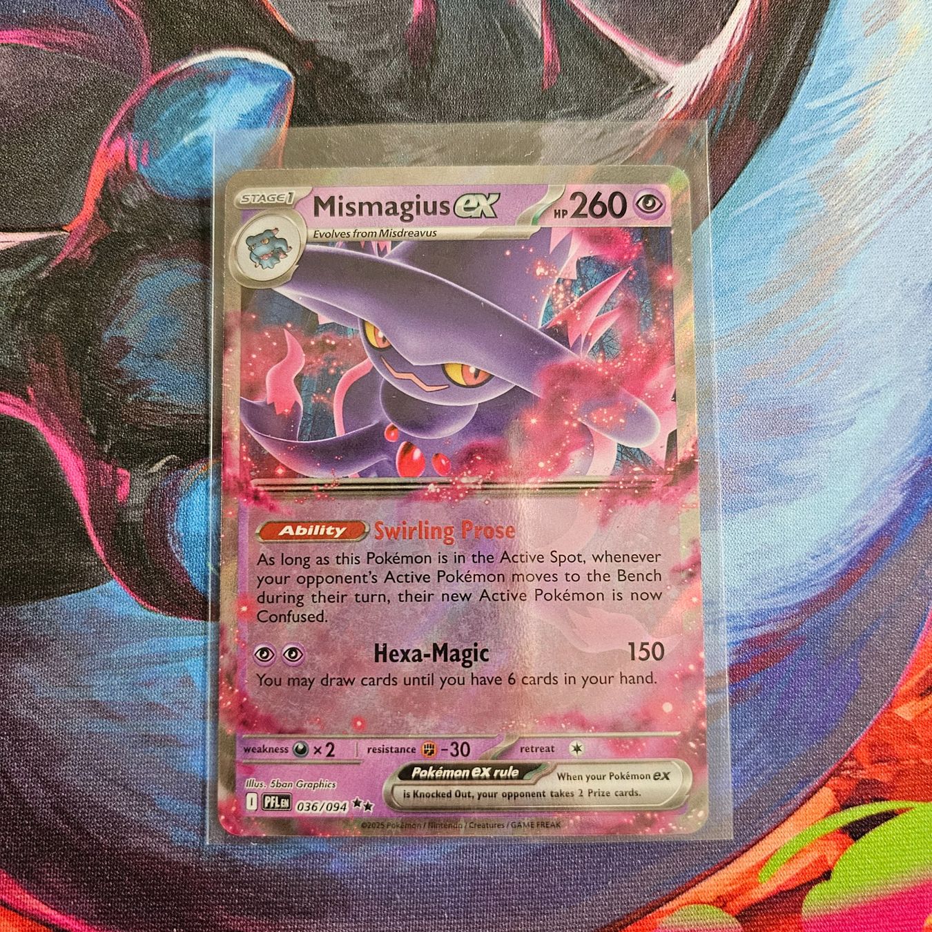 Pokémon Sammelbilder & Trading cards: Pokemon Mismagius EX PFL 036/094 ENG – Gebraucht aus Zofingen von AcoBraco