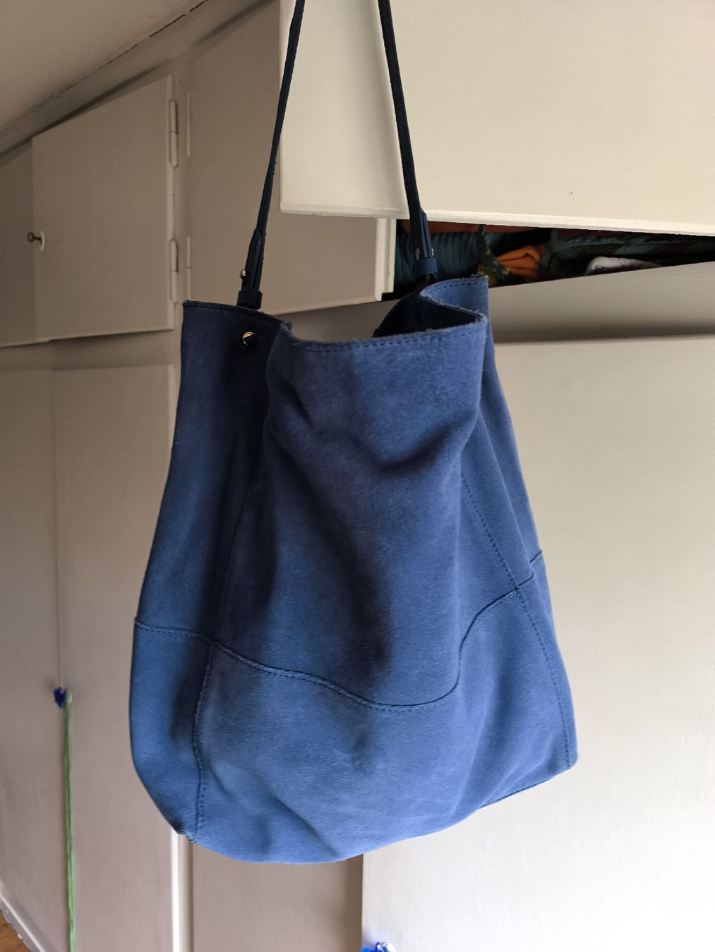 Borse: Leder Handtasche blau – Usato da Schaffhausen venduto da gab_v5qf
