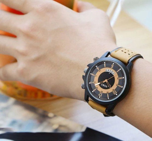 Uhren: SOKI Uhr Leder Sport / Montre SOKI - Edition Sport cuir – Neu und originalverpackt aus Lausanne von WATCH-WORLD 3