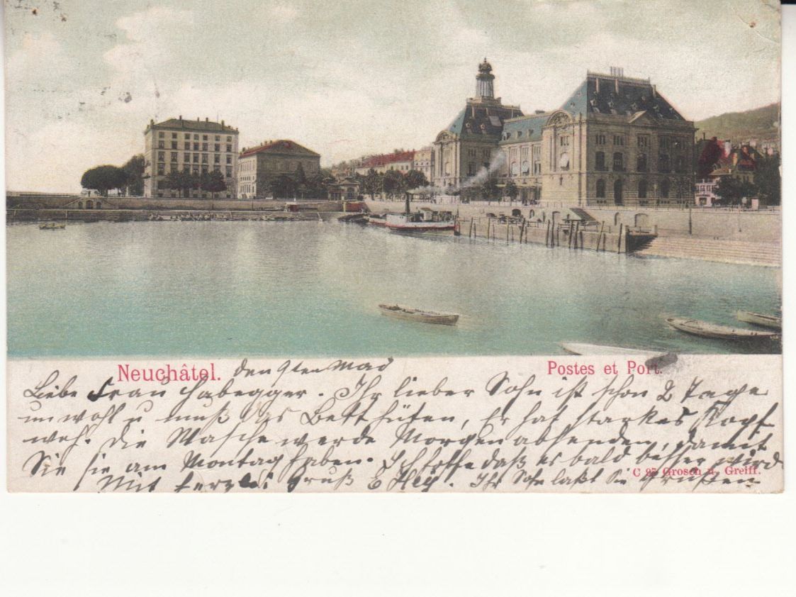 Cartoline postali: Neuchâtel 1903 – Usato da Bürglen TG venduto da StampGraf