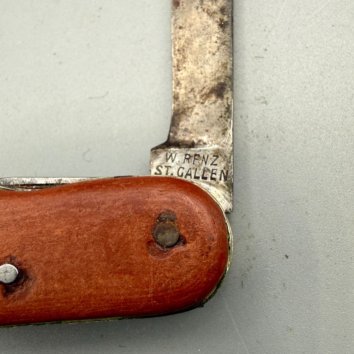 Taschenmesser: Altes Sackmesser W.Renz St.Gallen – Gebraucht aus Ueberstorf von Brocandi 4