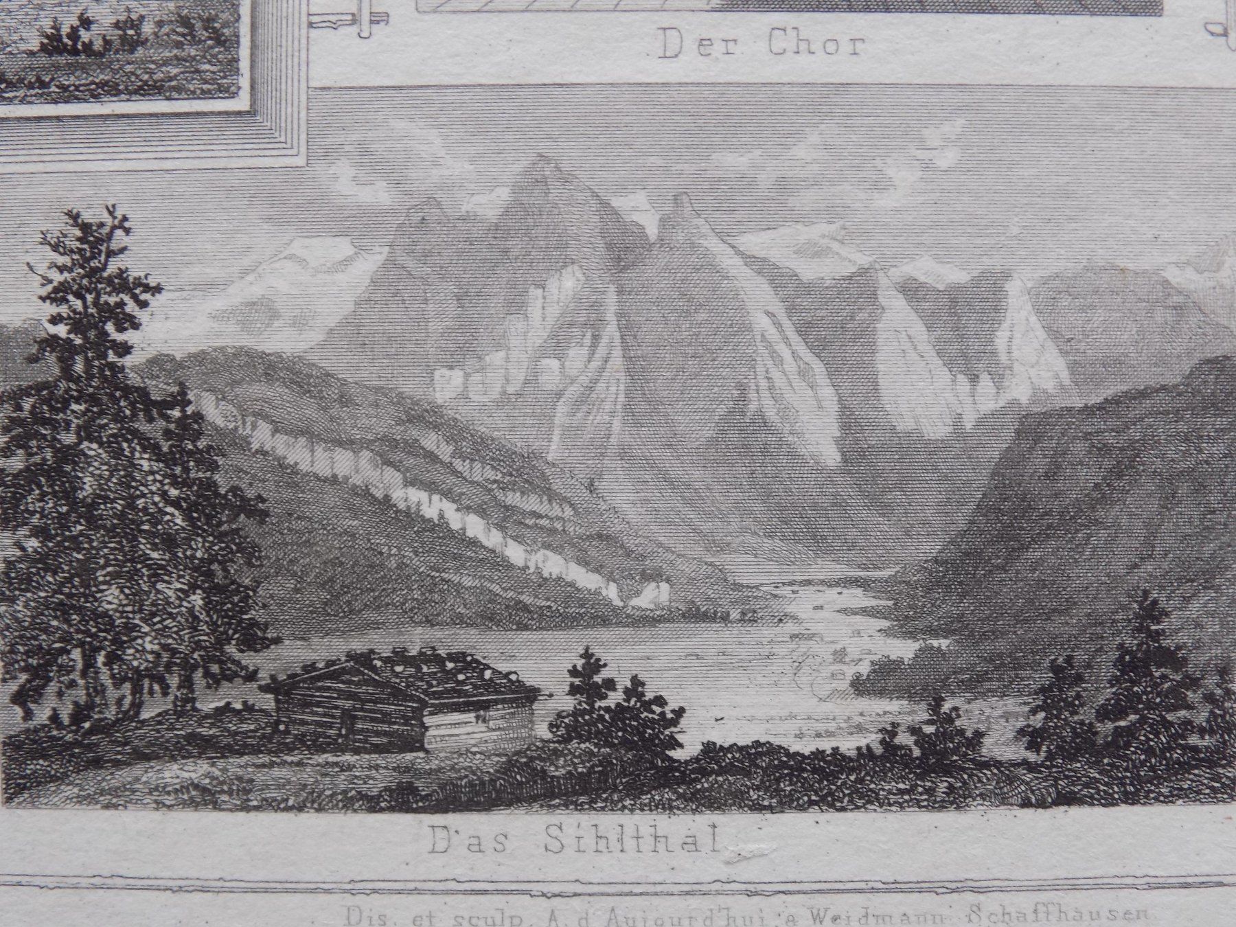 Incisioni: Einsiedeln Etzel Souvenirblatt – Usato da Risch venduto da Rischli15 8