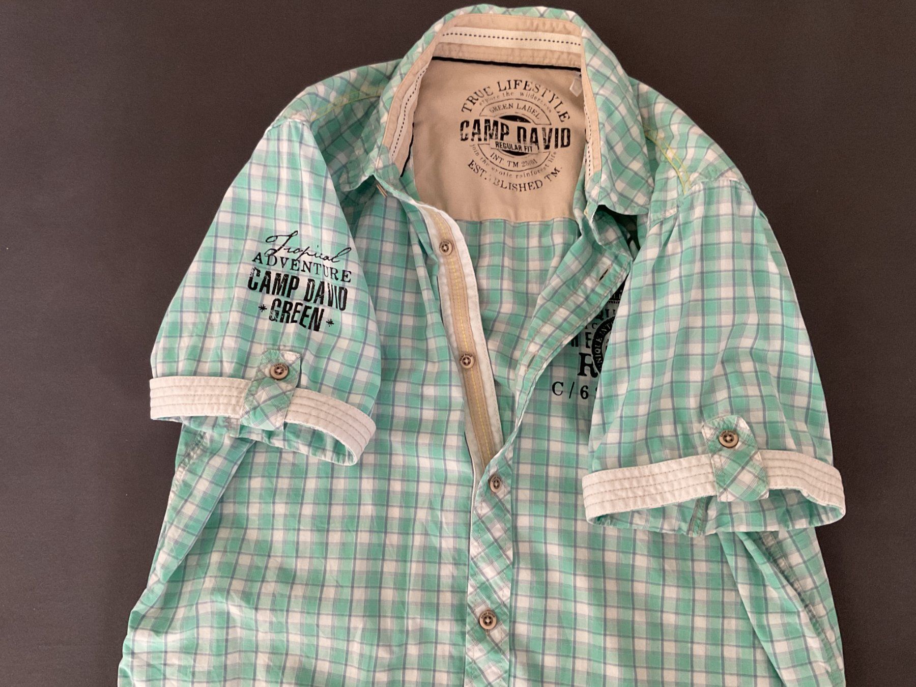 Camp David Camicie: Camp David - Kurzarm Hemd kariert - Gr. S – Usato da Walchwil venduto da Budy7 7