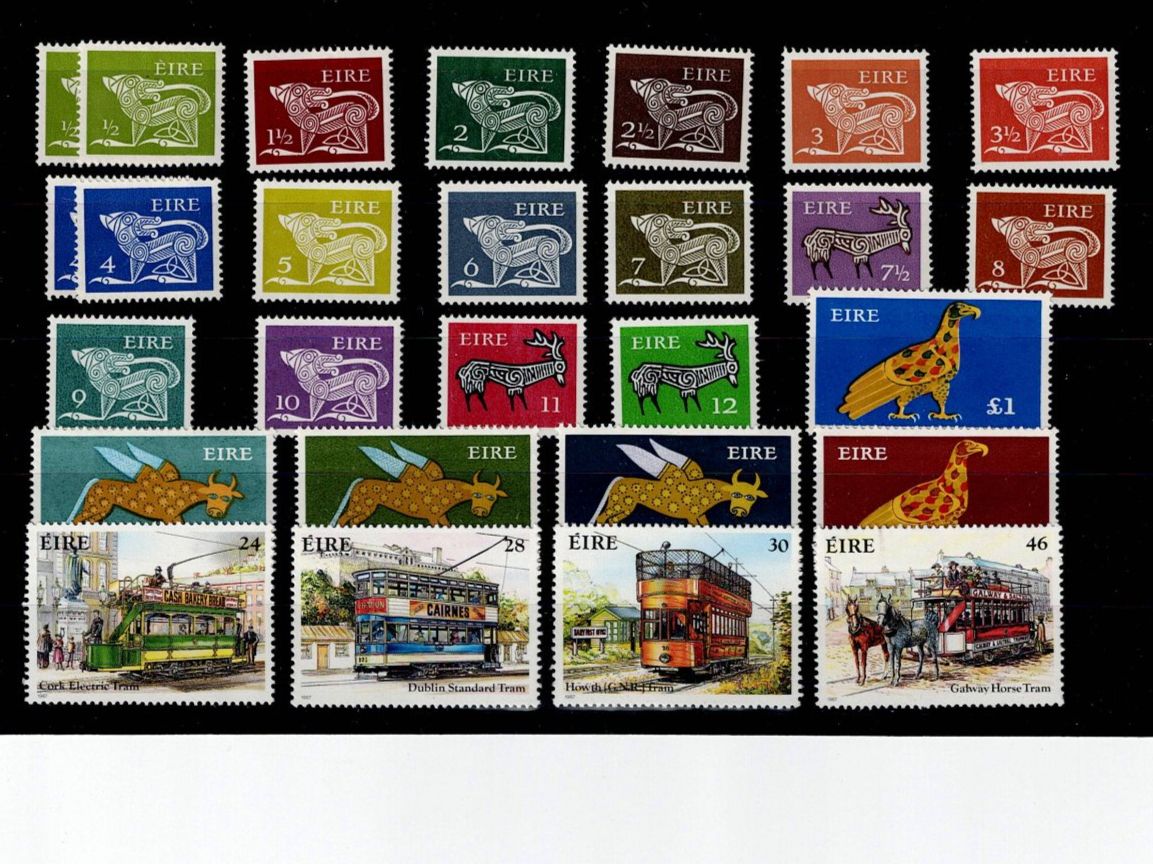Alle Briefmarken: Irland, 27 Marken ** – Gebraucht aus Hinteregg von McCharly01