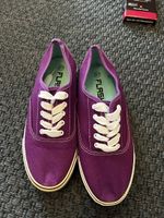 Lila Stoff-Sneaker Gr. 37, leicht & bequem, top für Frühling