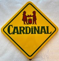 💚ORIGINAL VINTAGE CARDINAL EMAILE WERBESCHILD 💚CH SAMMLUNG