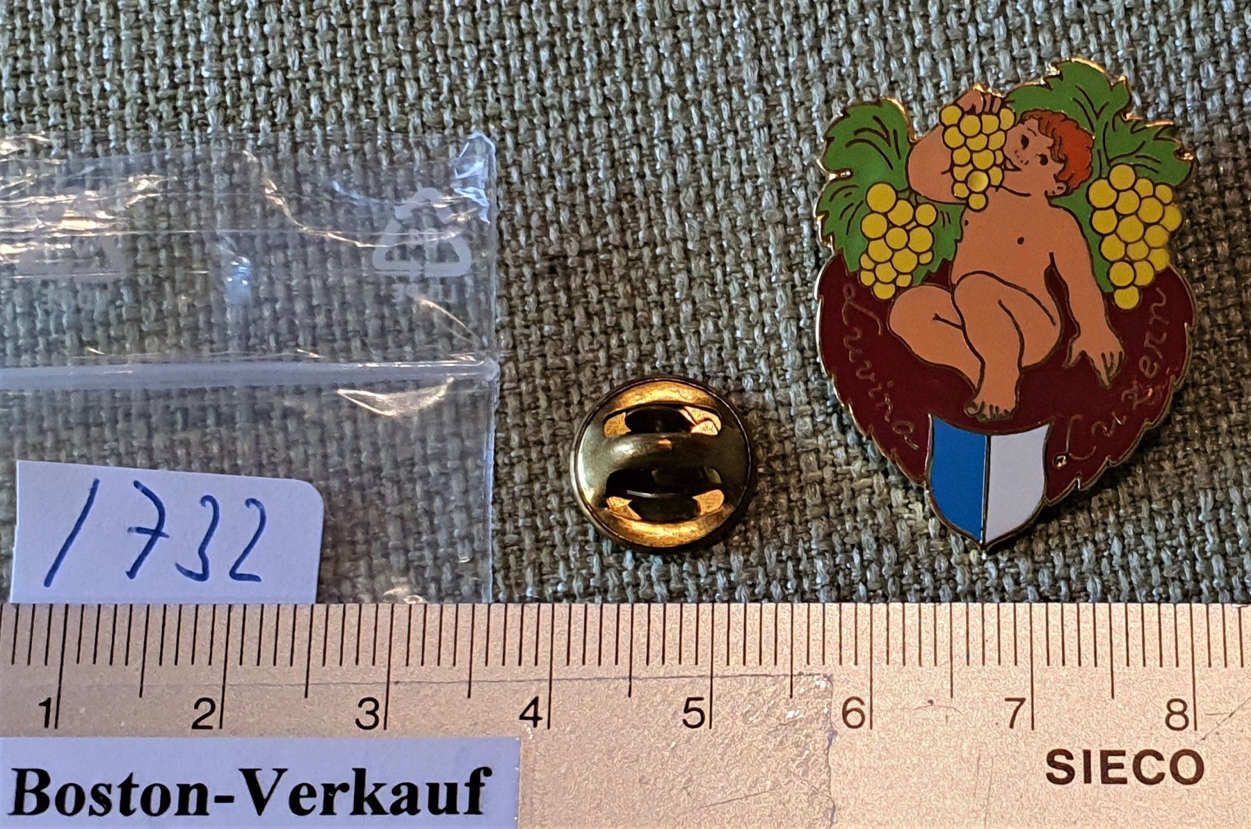 Placchette & Badge: I732 - Kunst Pin Simone Erni - Luzern – Usato da Reinach BL venduto da Boston-Verkauf 1