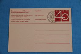PTT, FDC, Ganzsache, Postkarte,  14.9.1978