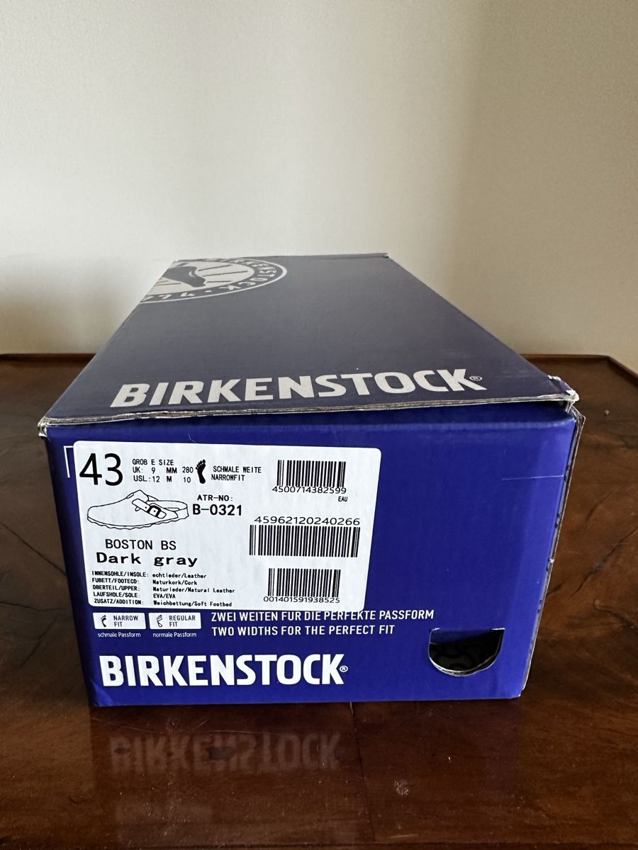 Birkenstock Scarpe da uomo: Birkenstock Boston dark grey – Nuovo (secondo la descrizione) da Genève venduto da rom_56hd 3