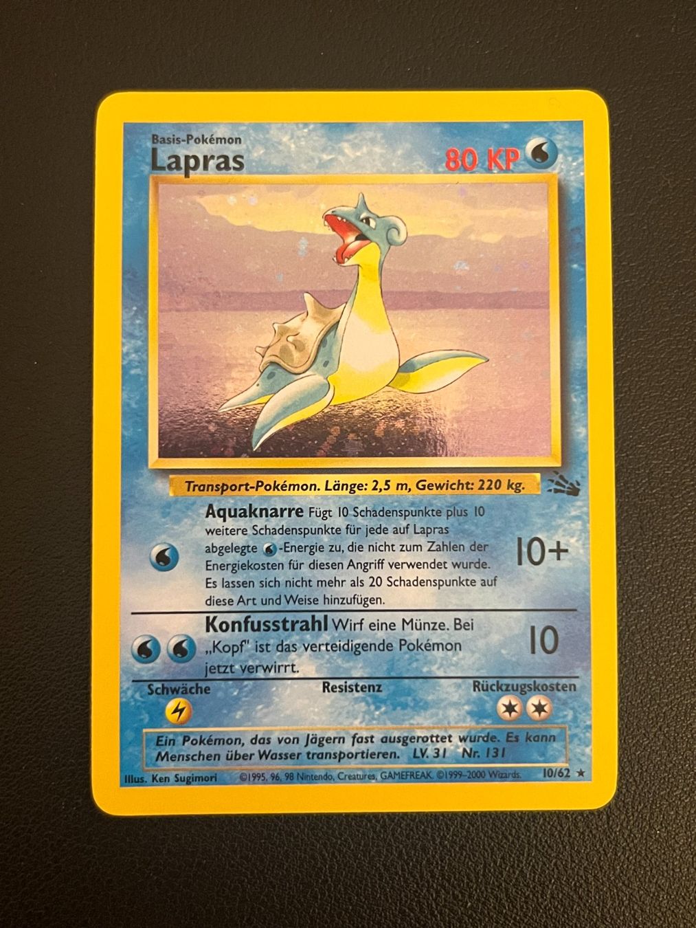Pokémon Sammelbilder & Trading cards: Pokemon Lapras Holo – Gebraucht aus Zollikerberg von Guido175