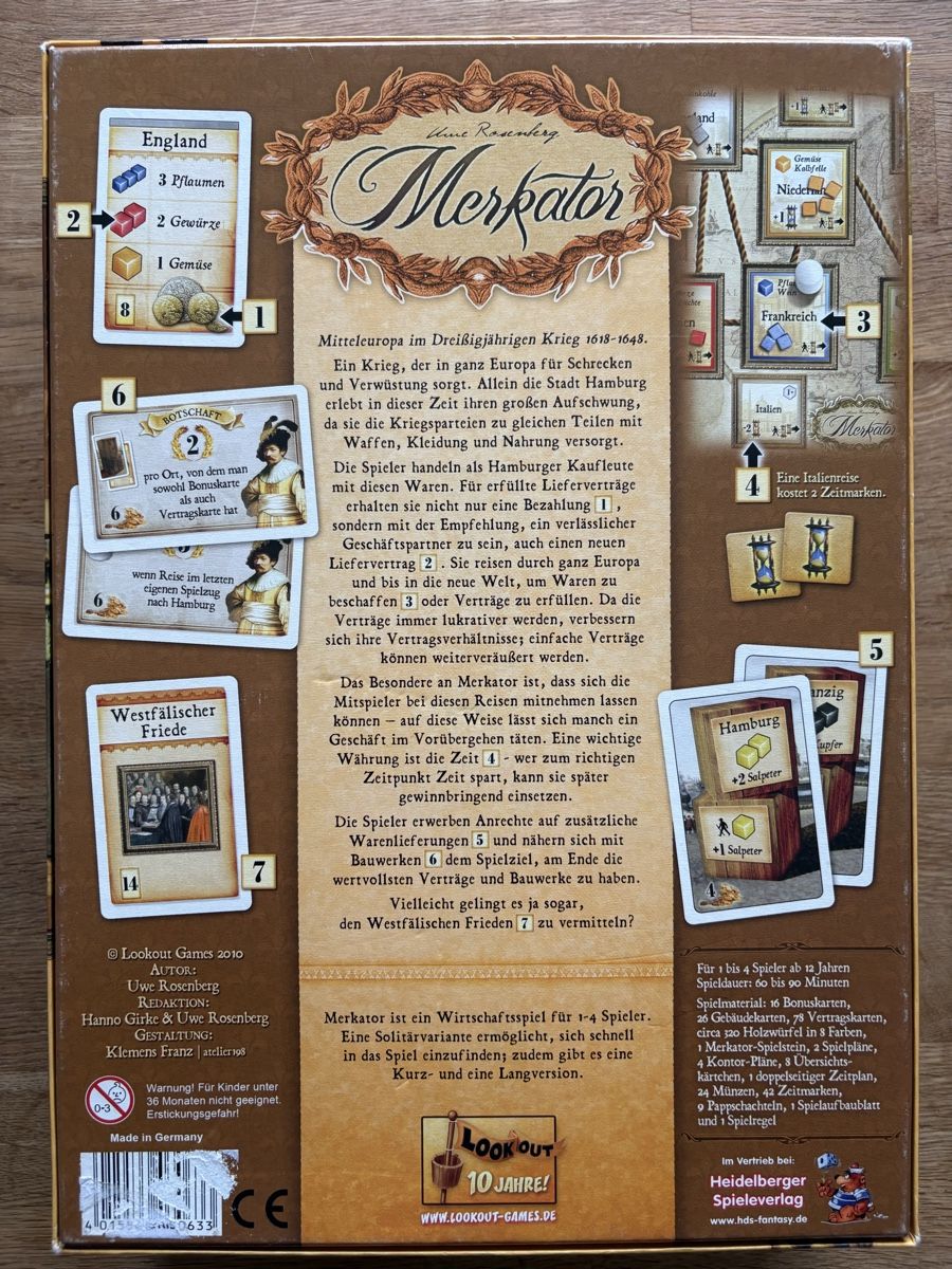 Giochi: Merkator (Deutsch) – Usato da Meilen venduto da VonThomas 1