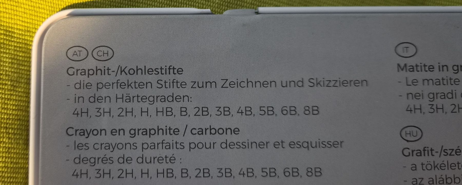 Matite, matite colorate & gessi: 12 Graphit- und Kohlestifte Set im Metall-Etui – Nuovo (secondo la descrizione) da Zürich venduto da Carli 2