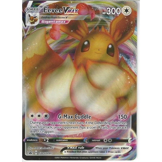 Pokémon Eevee Vmax G-Max Cuddle Gigantamax evolve Shinning Fates