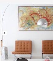 Bogenlampe Flos Arco Design Stil Chrom Marmorfuss gebraucht