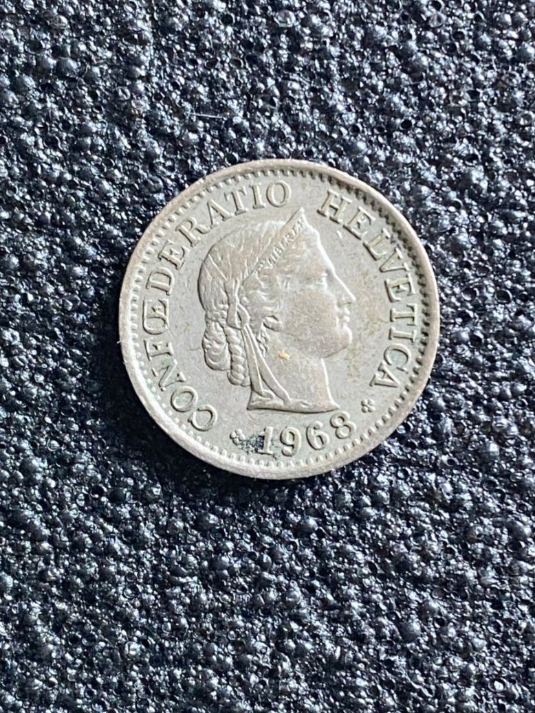 Alle Münzen: 10 Rappen 1968 – Gebraucht aus Hünenberg von Ecila