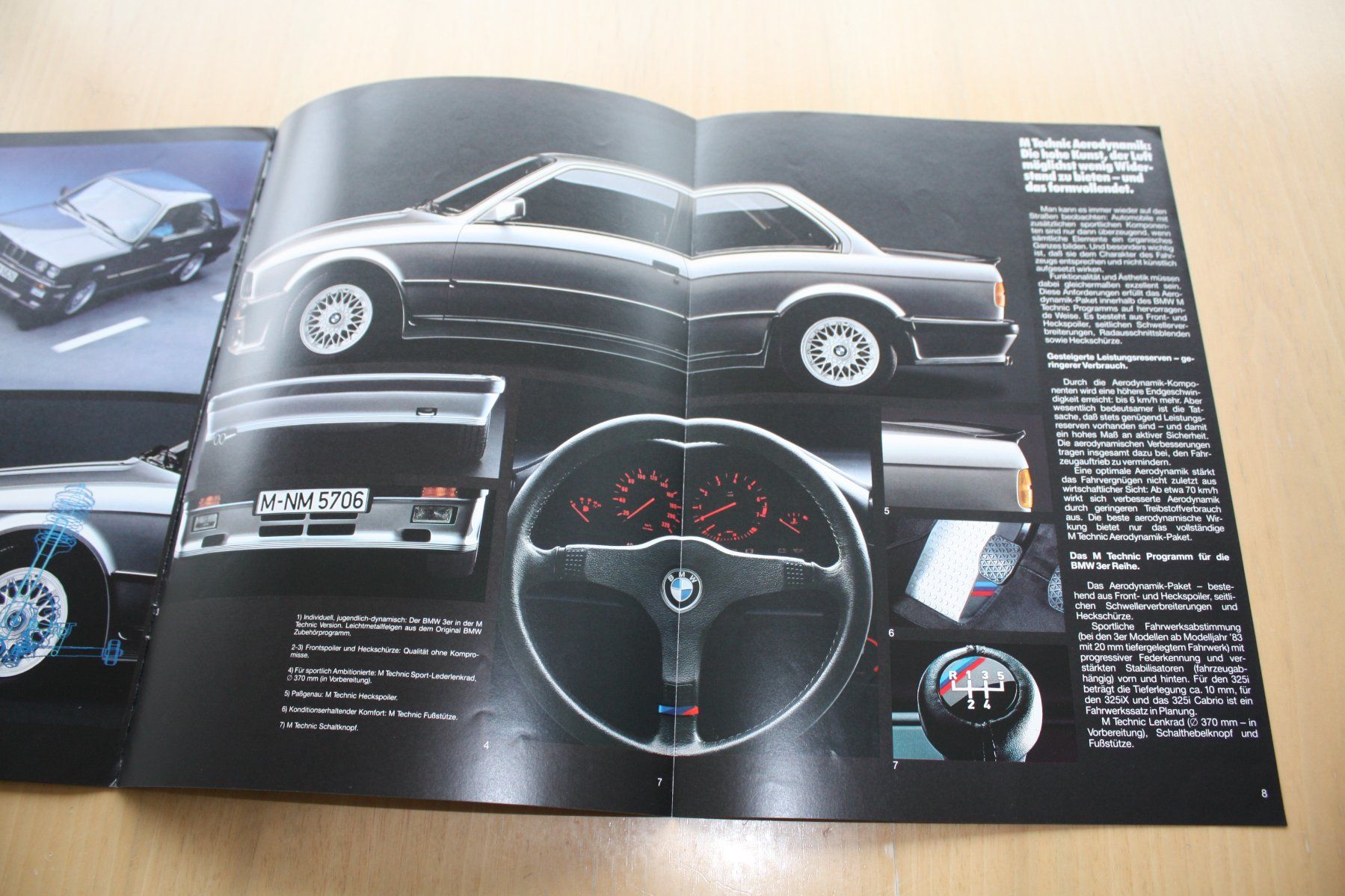BMW Documenti: BMW M Technik Prospekt Katalog E28 E24 E23  1986 – Usato da Wikon venduto da erwin400 4