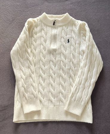 NEUER Ralph Lauren Strickpullover mit Zopfmuster Gr. L