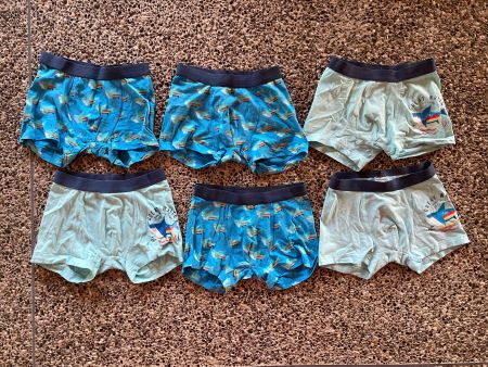 6er Set Boxershorts Shark / Hai, Gr. 122/128