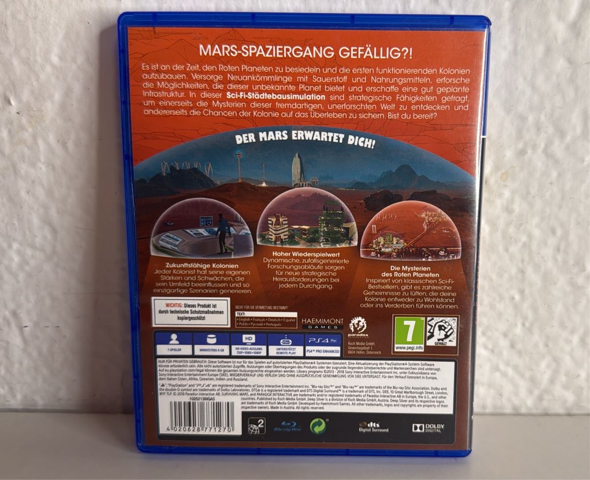 Sony Spiele: Surviving Mars PS4/PS5 Game – Gebraucht aus Ehrendingen von bubulence 1