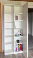 Wandregal, Gestell, Bücherregal mit Spiegel weiss