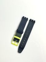 Grand Prix Swatch Uhrband , dunkelblau-gelb