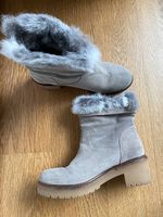 Stiefeletten hellgrau