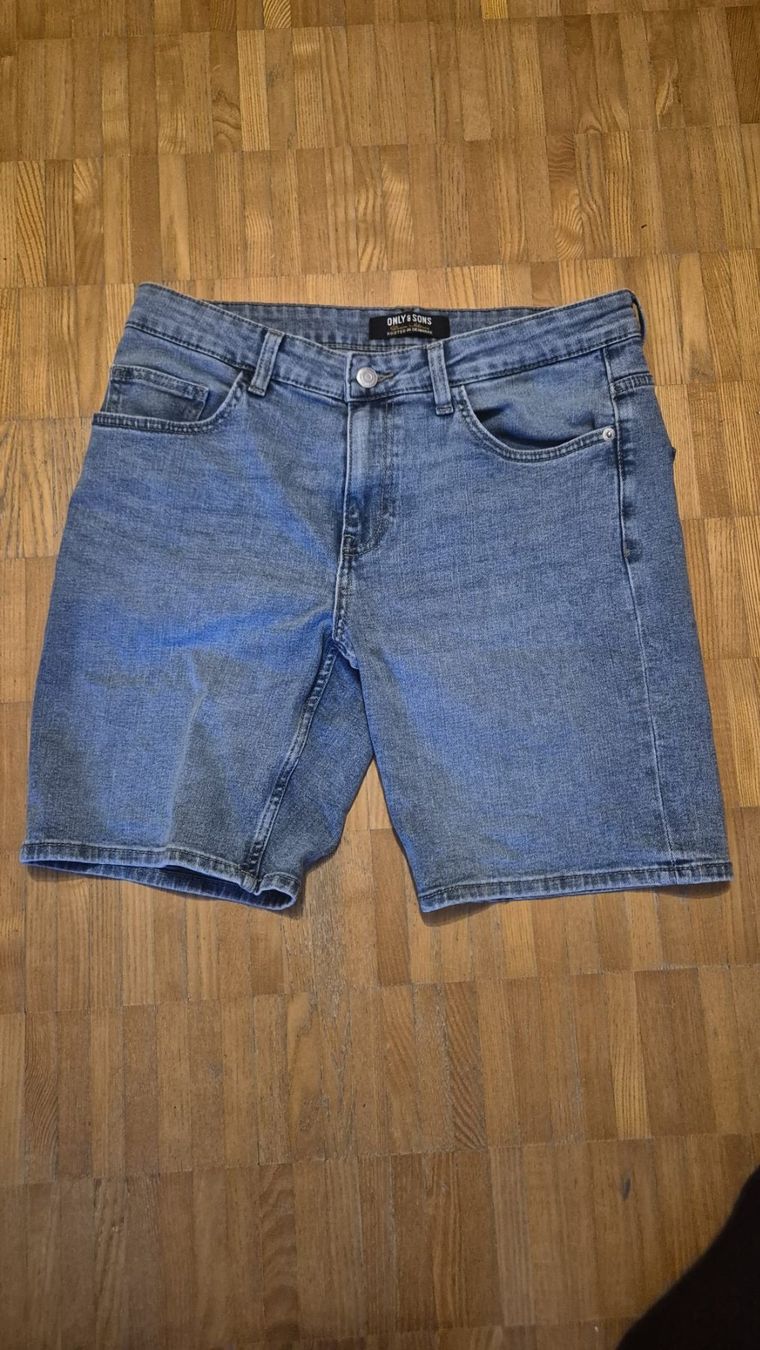 Jeans: Only&Sons ONSWEFT 2 PACK Jeans Shorts medium blue/light blue – Neu (gemäss Beschreibung) aus Egg b. Zürich von yan_6728 1