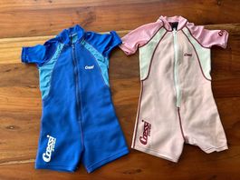 2x Cressi Shorty Kinderneoprenanzüge Gr.5-6 und Gr.7-8 Jahre