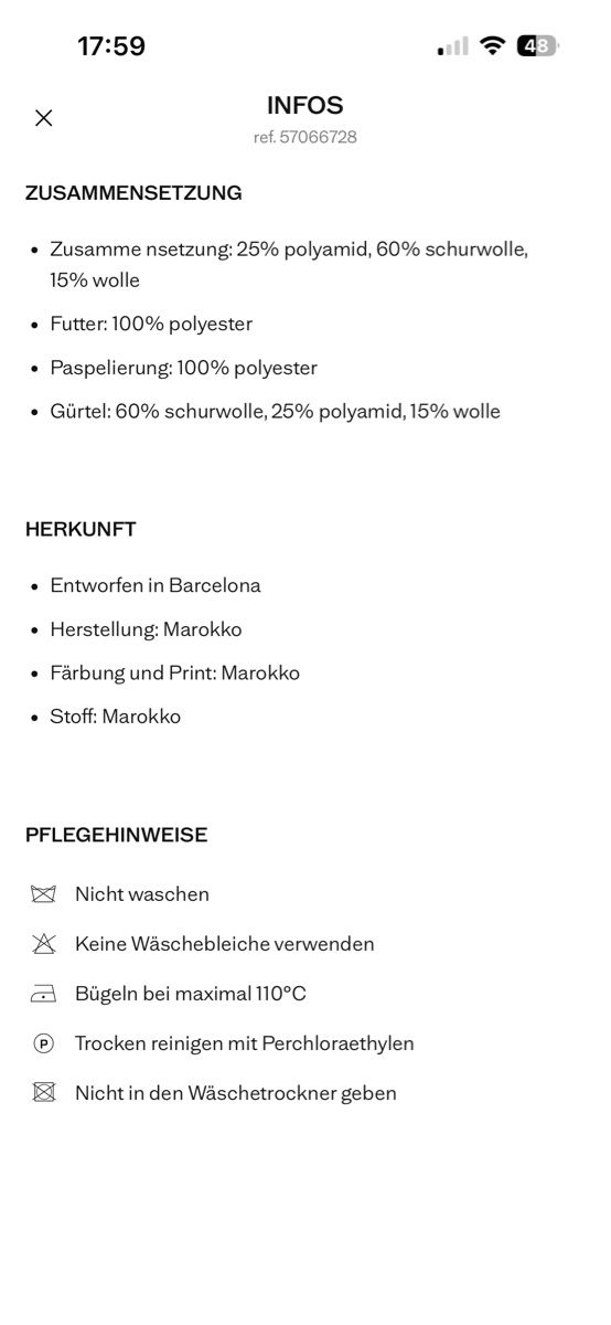 Mango Cappotti: Manteco Wollmantel S  – Usato da Zürich venduto da mary_5ln5 4