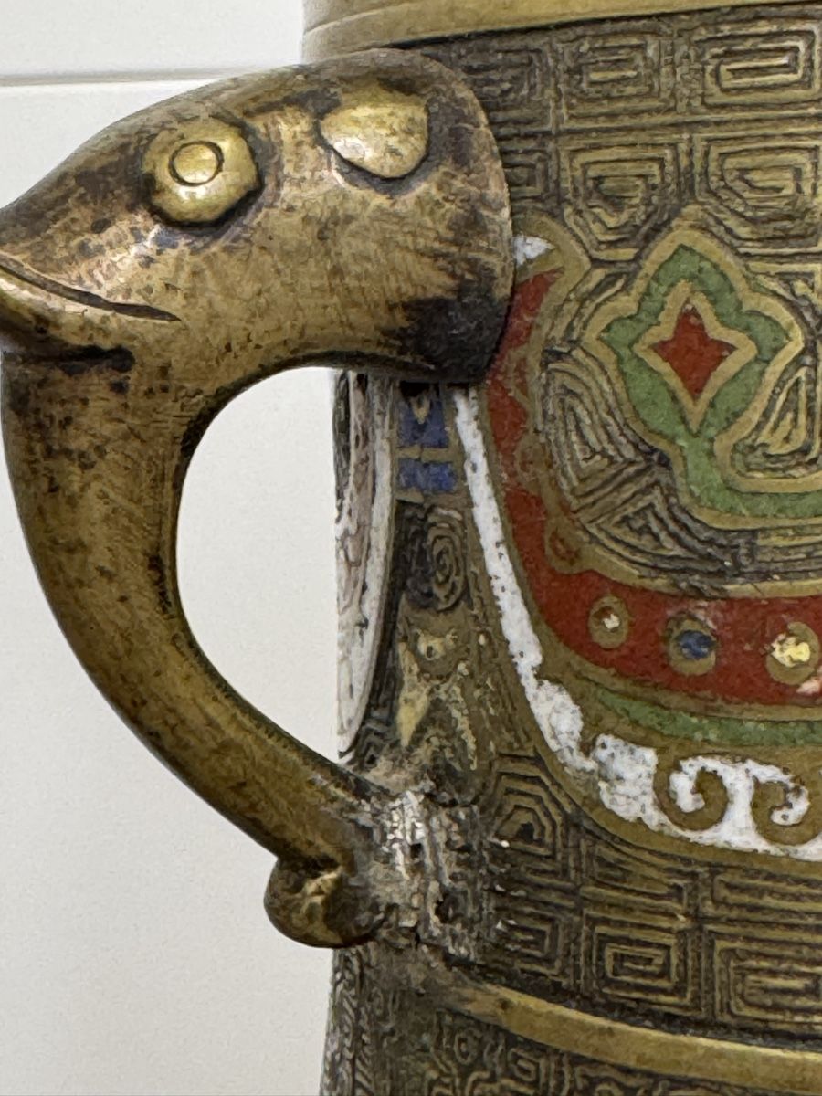 Vasi & Recipienti: Antique Japanese champleve bronze vase – Usato da Zuerich venduto da EMANUELEFEDERICO 3