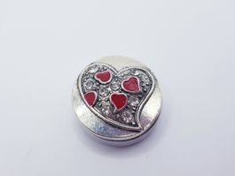 Snap Button Druckknöpfe Herz 10 Stücke